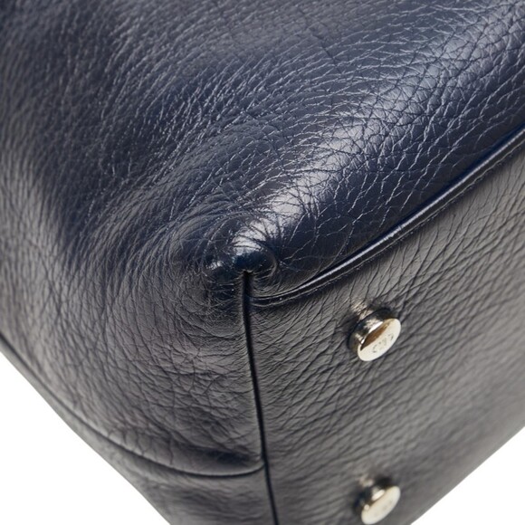 CHRISTIAN DIOR Blue Leather Shoulder Bag - Picture 8 of 13